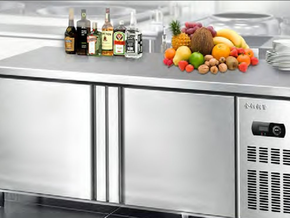 Stainless-steel reach-in restaurant freezer